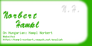 norbert hampl business card